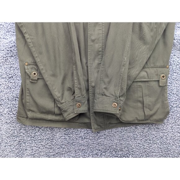 Boulder Creek Trading Co. Cargo Jacket Mens XLT Full Zip Hiking Military Green - Picture 5 of 14